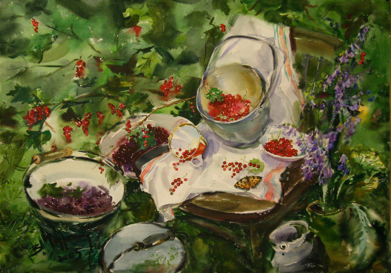 Янідний червень, 2005, папір, акварель